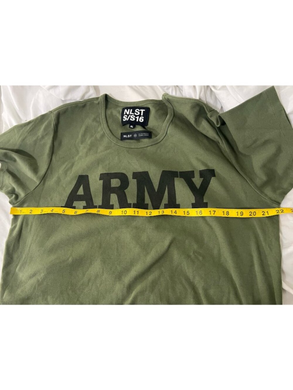 NLST Short Sleeve Green Army T Shirt Size XL - Picture 13 of 14